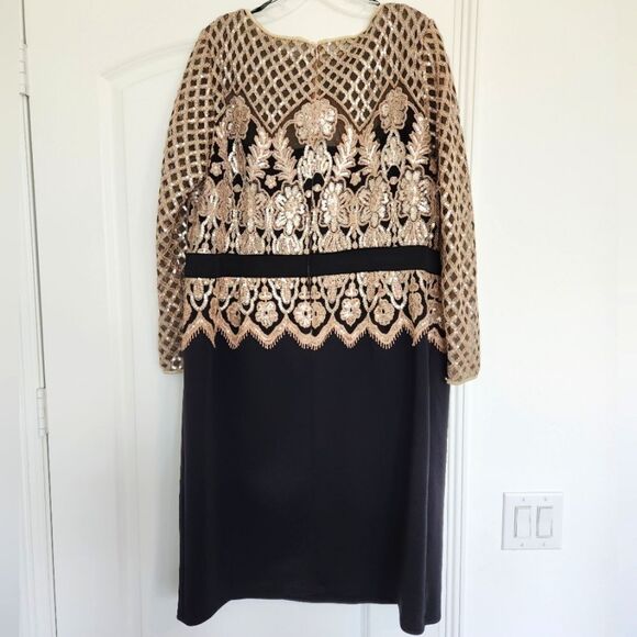 Tadashi Soshji Lace Gold Dress - Picture 5 of 7